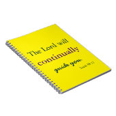 Carnet Le Seigneur Vous Guidera Jaune (Côté Droit)