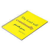 Carnet Le Seigneur Vous Guidera Jaune (Côté gauche)