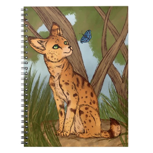 Carnet Le Serval et le Papillon (Devant)