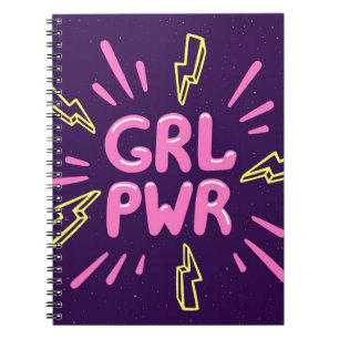 Carnet Le slogan féministe "Girl power", arrière - plan v