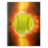 Carnet Le softball de SlipperyJoe sur feu flammes feu feu (Devant)