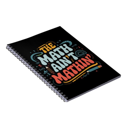 Carnet Le spectacle mathématique n'est pas mathématique M (Côté Droit)