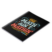 Carnet Le spectacle mathématique n'est pas mathématique M (Côté gauche)