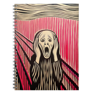 Carnet Le style d'illusion d'optique Scream MUNCH BAUHAUS