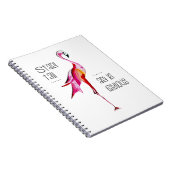 Carnet Le support de Flamant rose grand soit cadeau drôle (Côté Droit)