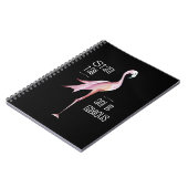 Carnet Le support de Flamant rose grand soit cadeau drôle (Côté gauche)