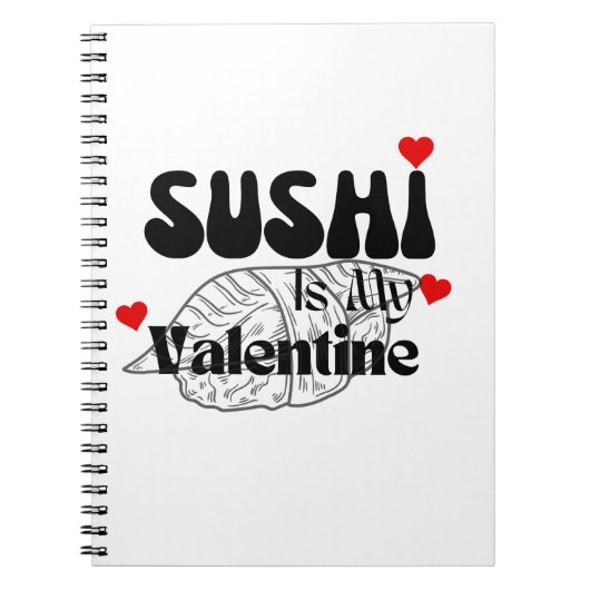Carnet Le Sushi Est Ma Saint Valentin (Devant)
