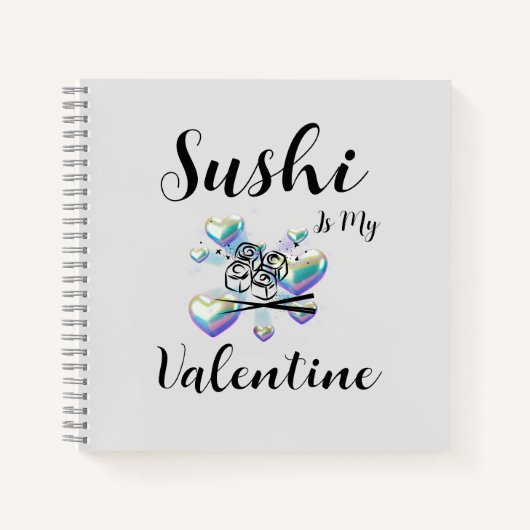 Carnet Le Sushi Est Ma Saint Valentin (Devant)