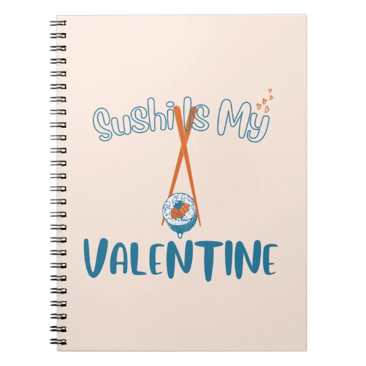 Carnet Le Sushi Est Ma Saint Valentin (Devant)