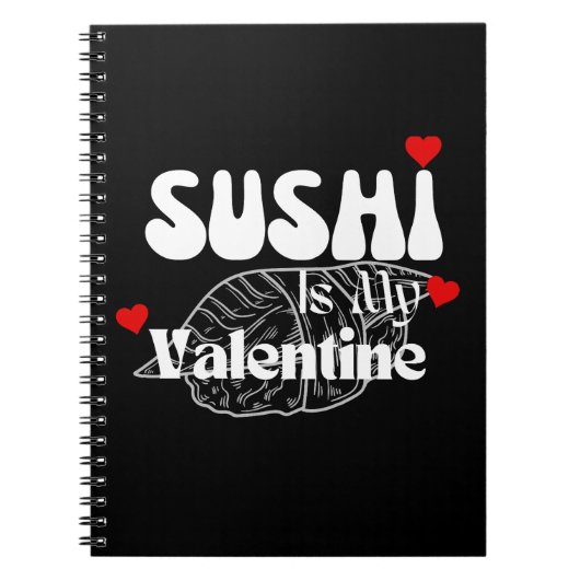Carnet Le Sushi Est Ma Saint Valentin (Devant)