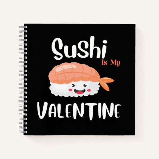 Carnet Le sushi est ma Saint Valentin, sushi (Devant)
