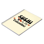 Carnet Le sushi est ma Saint Valentin, sushi (Côté gauche)