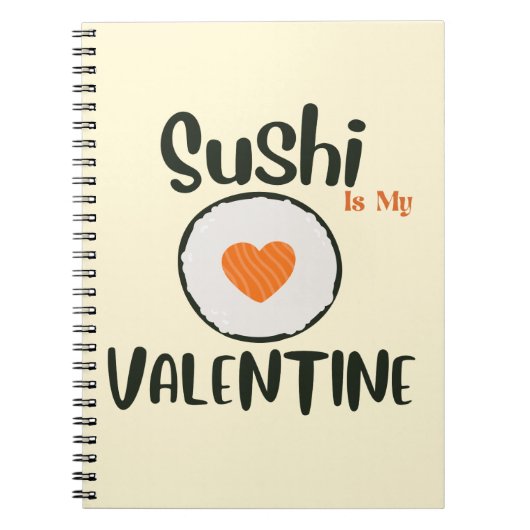 Carnet Le sushi est ma Saint Valentin, sushi (Devant)