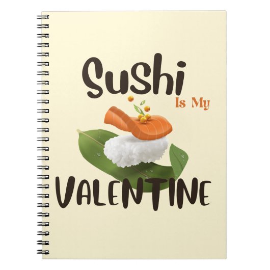 Carnet Le sushi est ma Saint Valentin, sushi (Devant)