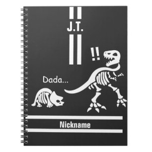 Carnet Le T-rex est surpris par le bébé Triceratops