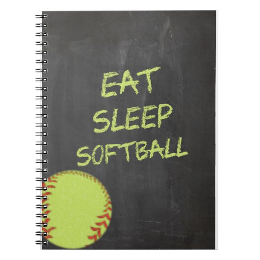 Carnet Le tableau mangent le base-ball de sommeil (Devant)