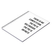 Carnet Le tarte est assez grande citation (la couleur (Côté gauche)