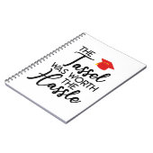 Carnet Le Tassel Vaut La Peine Le Cadeau Hassle Graduatio (Côté gauche)