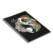 Carnet Le tigre blanc contre le dragon vert au Yin yang n (Côté Droit)