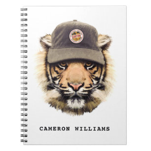Carnet Le tigre surfant ajoutent votre nom