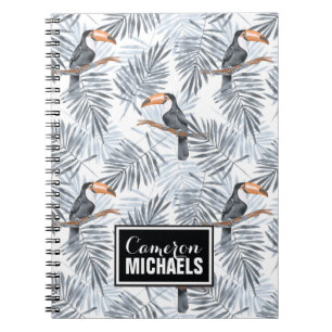 Carnet Le toucan gris ajoutent votre nom