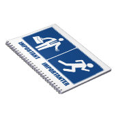 Carnet Le Travail Est Important, L'Exécution Est Importan (Côté Droit)