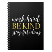 Carnet Le travailler dur, soit aimable, séjour fabuleux (Devant)