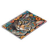 Carnet Le visage de chat en fleurs (Côté gauche)