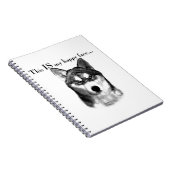 Carnet Le visage heureux du malamute (Côté Droit)