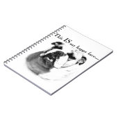 Carnet Le visage joyeux de Bulldog (Côté gauche)