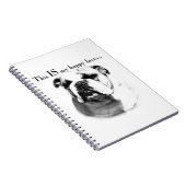 Carnet Le visage joyeux de Bulldog (Côté Droit)