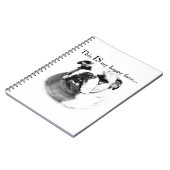 Carnet Le visage joyeux de Bulldog (Côté gauche)