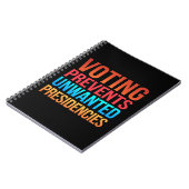 Carnet Le vote empêche l'élection de présidences indésira (Côté gauche)