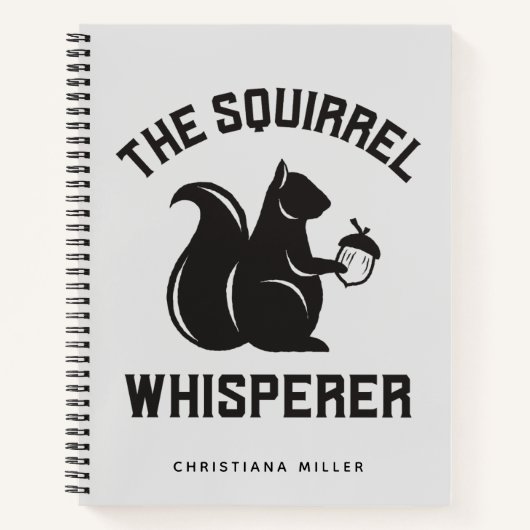 Carnet Le Whisperer d'écureuil | Écureuil (Devant)