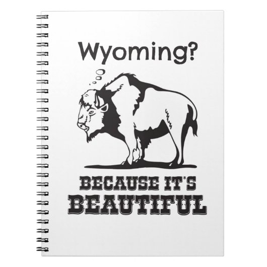 Carnet Le Wyoming ? Parce que c'est beau (Devant)