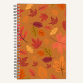 Carnet Leaf Collage Notebook Nature Inspired Front & Back (Recto)