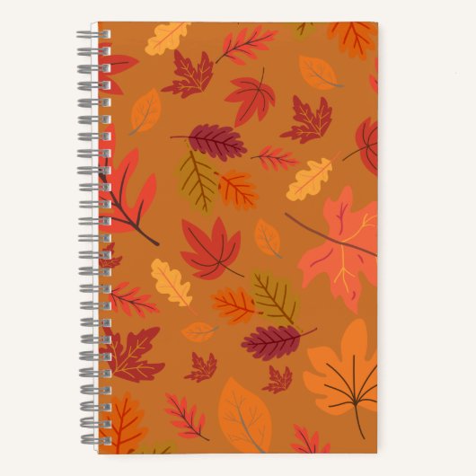 Carnet Leaf Collage Notebook Nature Inspired Front & Back (Recto)