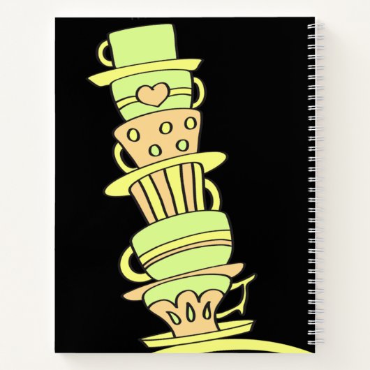 Carnet Leaning Pastel Coffee Cups Homemade Recipes  (Dos)