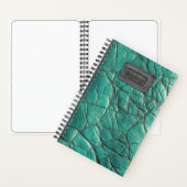 Carnet Leather-look Notebook - Caribbean Turquoise  (À l'intérieur)