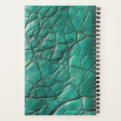 Carnet Leather-look Notebook - Caribbean Turquoise  (Verso)