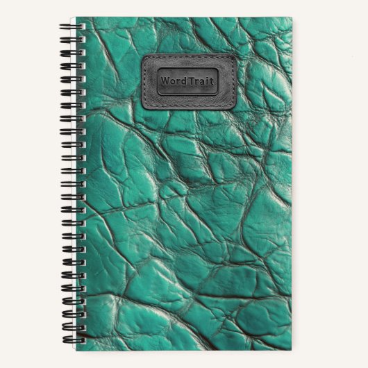 Carnet Leather-look Notebook - Caribbean Turquoise  (Recto)