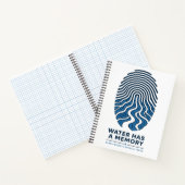 Carnet l'eau a une empreinte digitale (Intérieur)