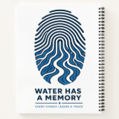 Carnet l'eau a une empreinte digitale (Dos)