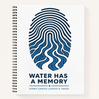 Carnet l'eau a une empreinte digitale