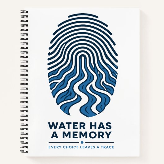 Carnet l'eau a une empreinte digitale (Devant)