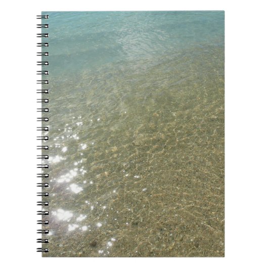 Carnet L'eau sur la plage I Photographie Abstraite de la  (Devant)