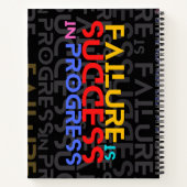 Carnet L'Échec Est Le Succès En Cours Citations Motivatio (Dos)