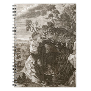 Carnet L'écho de nymphe changé en bruit, 1731 (gravure