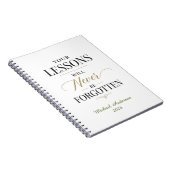 Carnet Leçons de professeur nom personnalisé (Côté Droit)