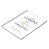 Carnet Leçons de professeur nom personnalisé (Côté gauche)